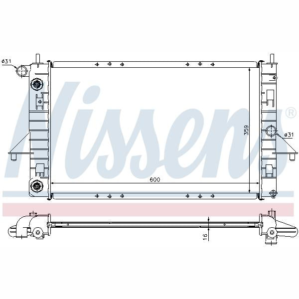NISSENS NIS689011 Engine Radiator