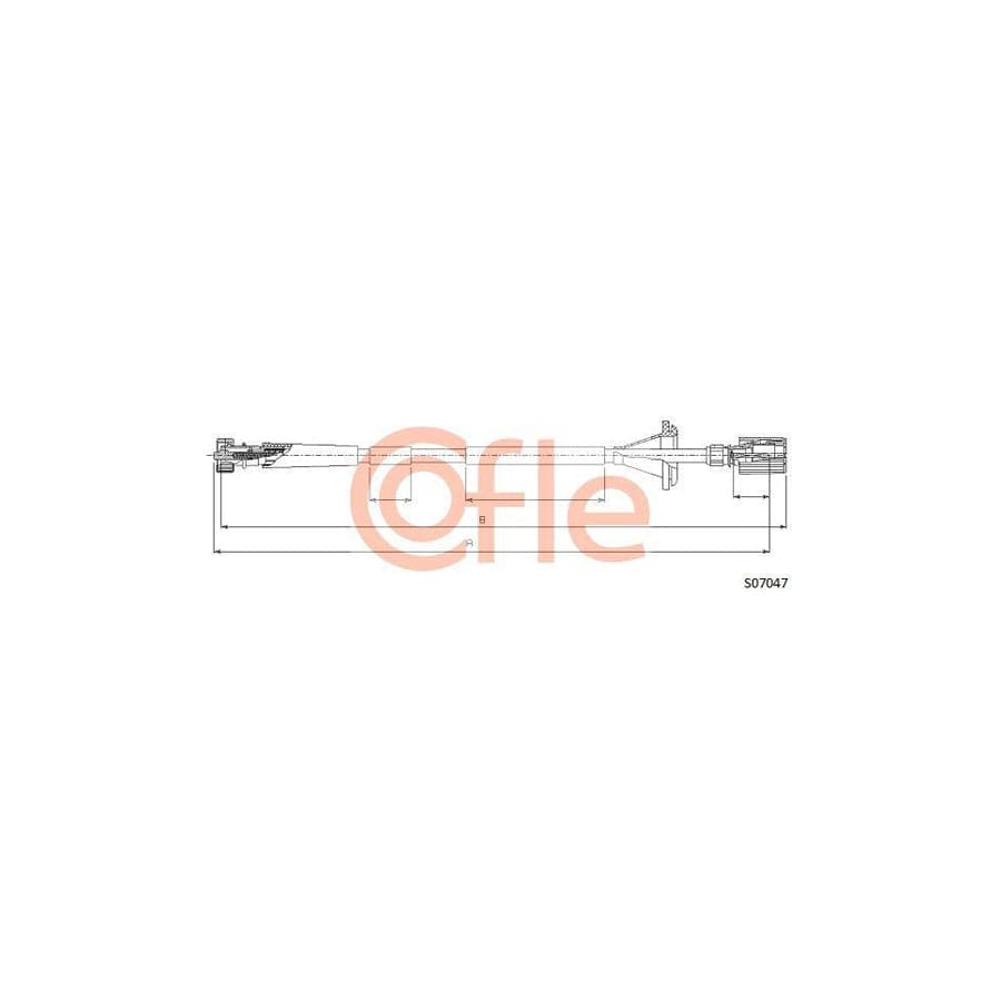 Cofle 92.S07047 Speedometer Cable for Lancia Y10 (156)