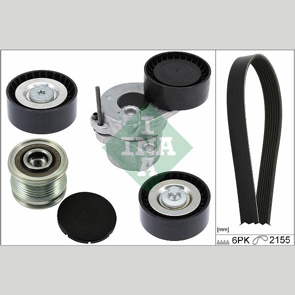 INA 529047920 V-Ribbed Belt Set