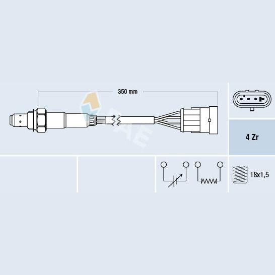 FAE AE77217 Lambda Sensor