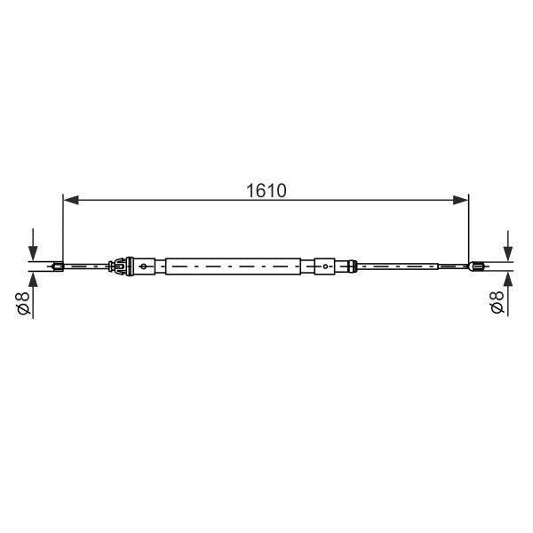 VAICO V46-30053 Parking Brake Cable Pull