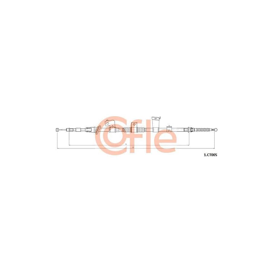 Cofle 1.Ct005 Hand Brake Cable