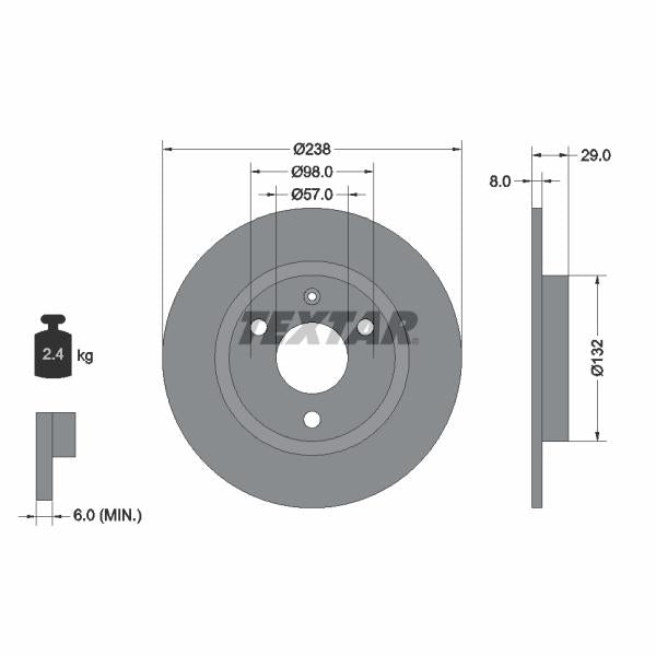 AUTOFREN SEINSA D7-146C Brake Caliper Guide Sleeve Kit