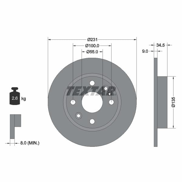 HERTH+BUSS JAKOPARTS J3272013 Disc Brake Caliper Repair Kit