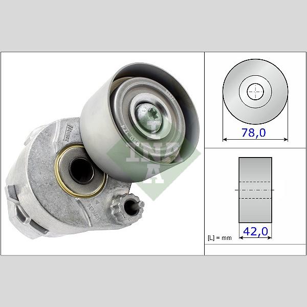 INA 531060430 V-Ribbed Belt Tensioner Pulley