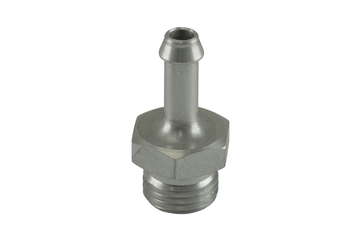 Fitting 6mm / 1/4 Hose End to -6 AN ORB Male Straight - Silver | ML Performance Car Parts