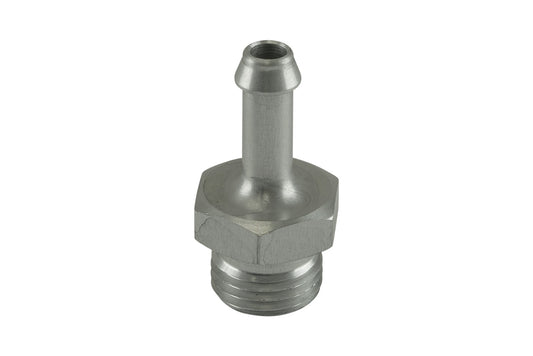 Fitting 6mm / 1/4 Hose End to -6 AN ORB Male Straight - Silver | ML Performance Car Parts