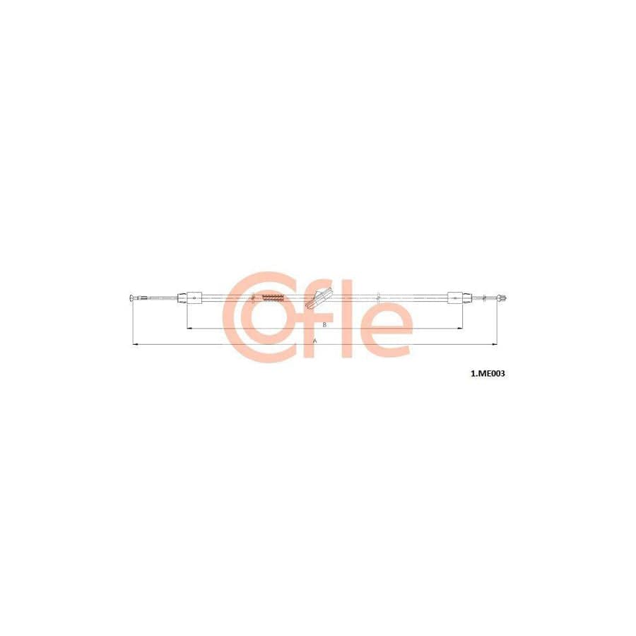 Cofle 92.1.Me003 Hand Brake Cable