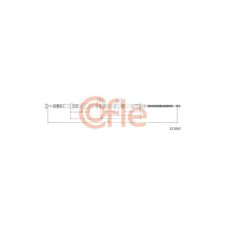 Cofle 17.2537 Hand Brake Cable for Hyundai Trajet (Fo)
