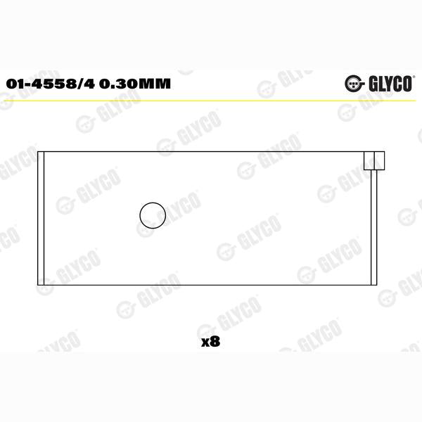 GLYCO 01-4558/40.30MM Connecting Rod Bearing