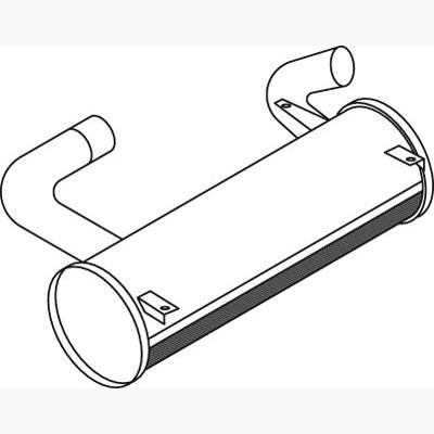 DINEX DIN50377 Centre/Rear Muffler