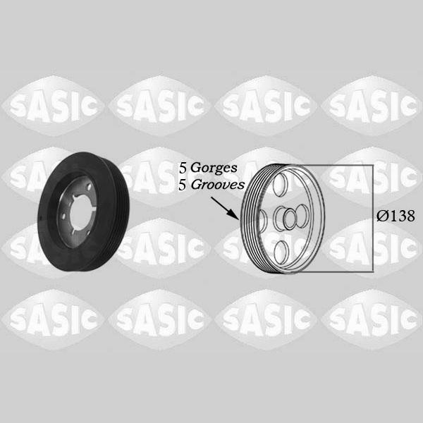 SASIC SAS2150009 Crankshaft Belt Pulley