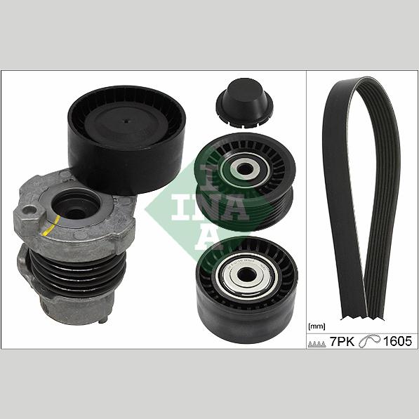 INA 529019410 V-Ribbed Belt Set