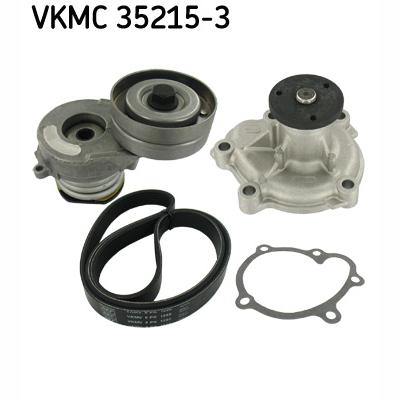 SKF VKMC35215-3 Water Pump + V-Ribbed Belt Kit
