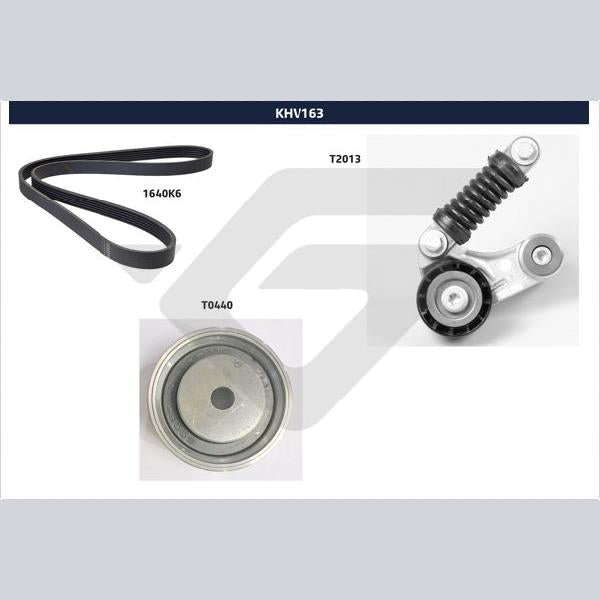 HUTCHINSON HUKHV163 V-Ribbed Belt Set