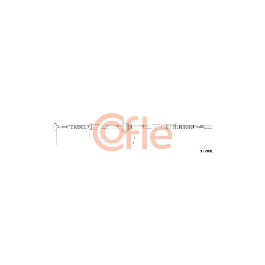 Cofle 92.1.Iv001 Hand Brake Cable for Iveco Daily