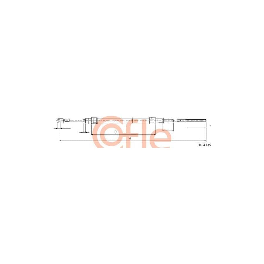 Cofle 10.4135 Hand Brake Cable for BMW 3 Series