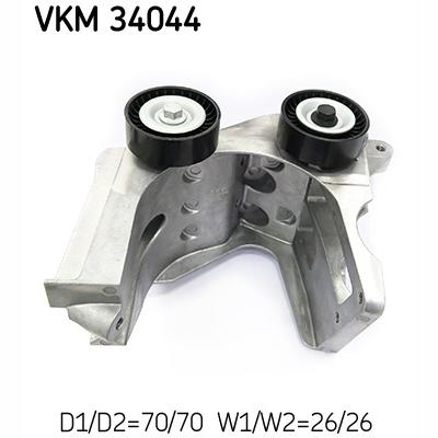 SKF VKM34044 V-Ribbed Belt Tensioner Pulley
