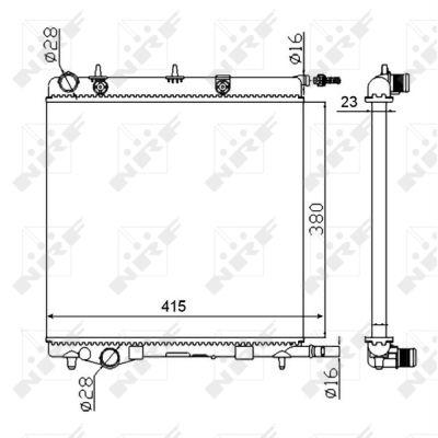 NRF NRF50430A Engine Radiator