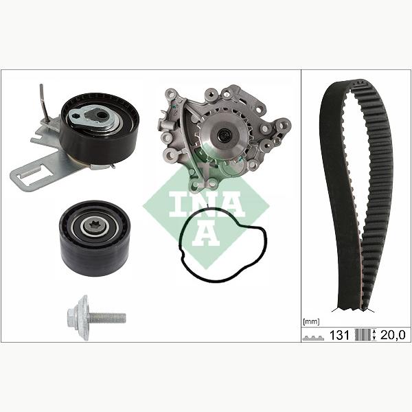 INA 530076030 Water Pump & Timing Belt Kit
