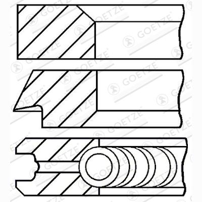 GOETZE 08-437007-00 Piston Ring Kit