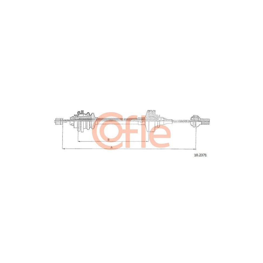 Cofle 92.10.2371 Clutch Cable for Renault Twingo