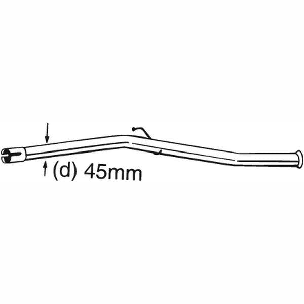 BOSAL BOS889-161 Catalytic Converter Repair Pipe