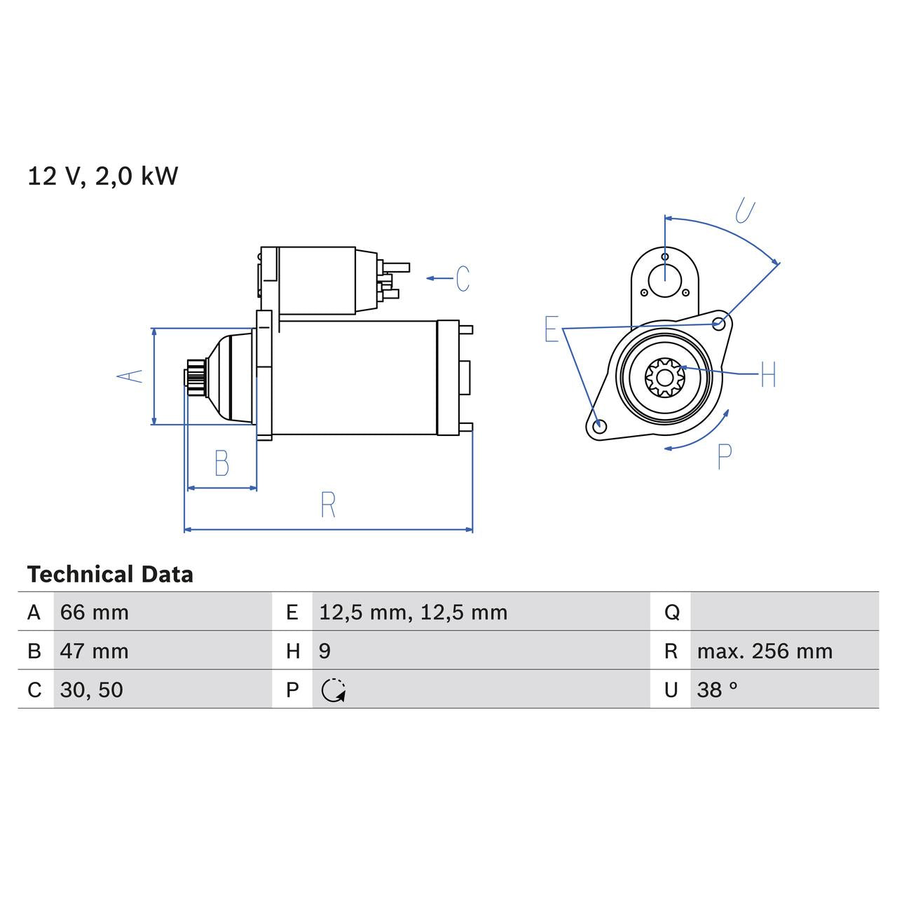 BOSCH 0986018930 Starter