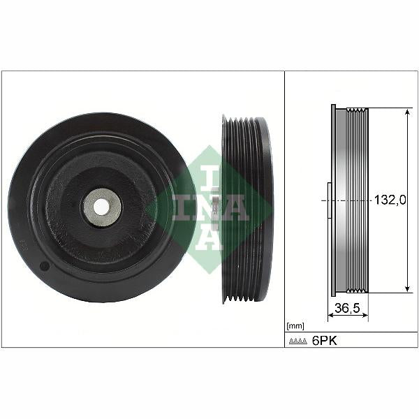 INA 544000710 Crankshaft Belt Pulley