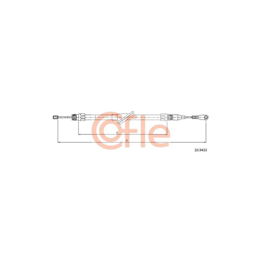 Cofle 10.9433 Hand Brake Cable
