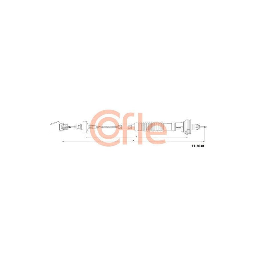 Cofle 11.3030 Clutch Cable for Peugeot 206 Hatchback (2A/C)