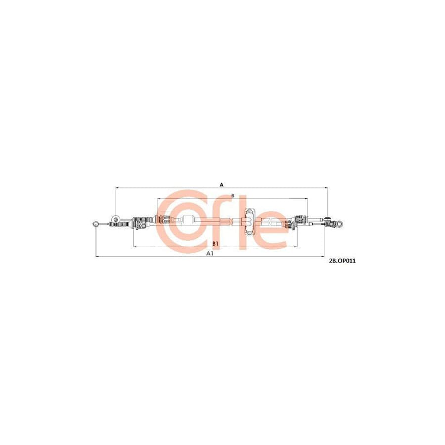 Cofle 92.2Cb.Op011 Cable, Manual Transmission
