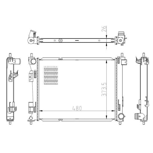 NRF NRF550039 Engine Radiator