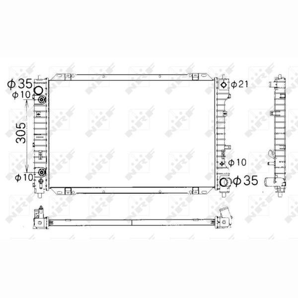 NRF NRF53378 Engine Radiator