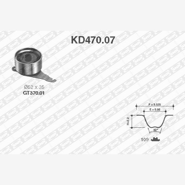 SNR KD470.07 Timing Belt Set