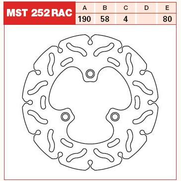 TRW MOTO MST252RAC Brake Disc