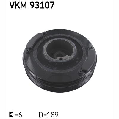 SKF VKM93107 Crankshaft Belt Pulley