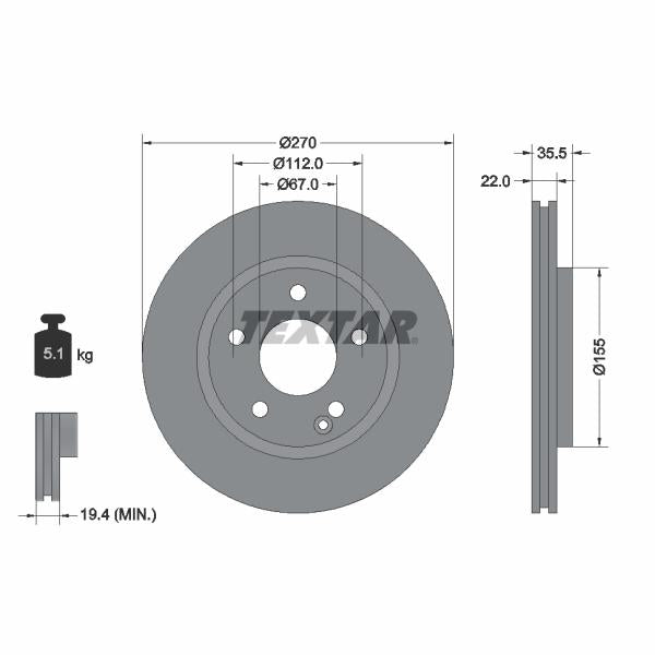 WABCO 8977534514 Brake Caliper Guide Bellow