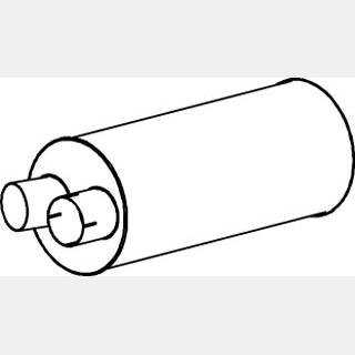 DINEX DIN60307 Centre/Rear Muffler