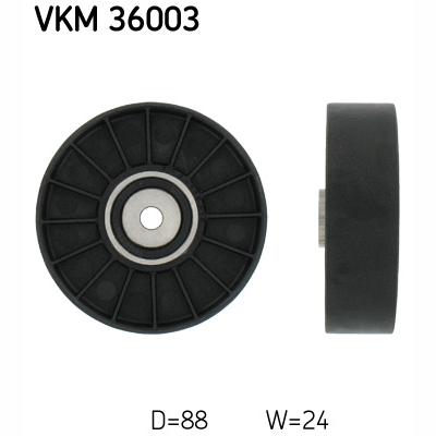 SKF VKM36003 V-Ribbed Belt Deflection/Guide Pulley