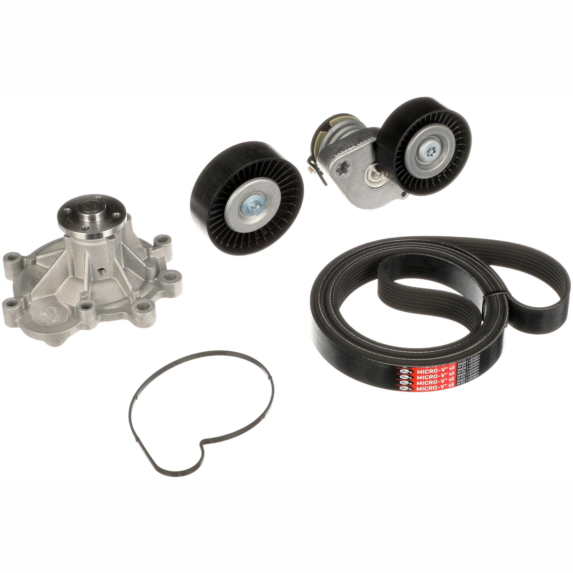 GATES GATKP17PK2418 Water Pump + V-Ribbed Belt Kit