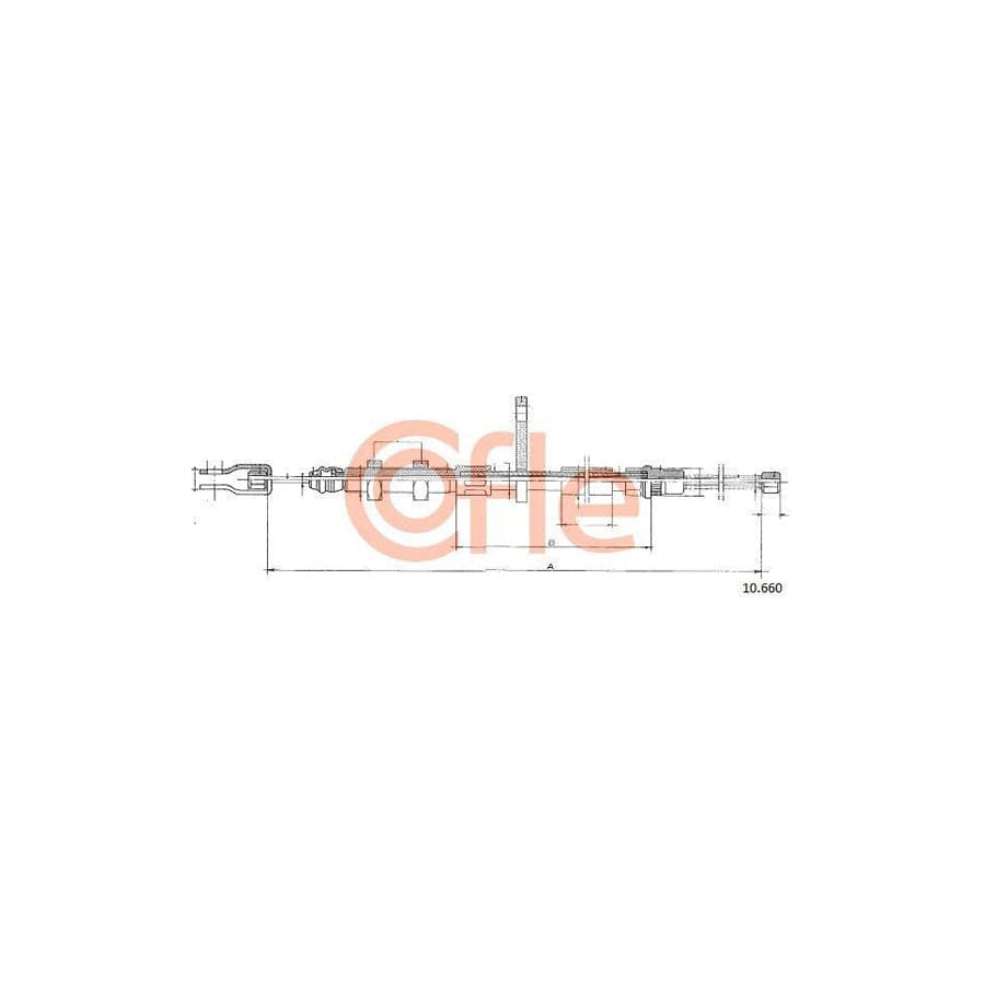 Cofle 10.660 Hand Brake Cable