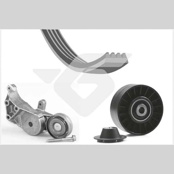 HUTCHINSON HUKHV207 V-Ribbed Belt Set