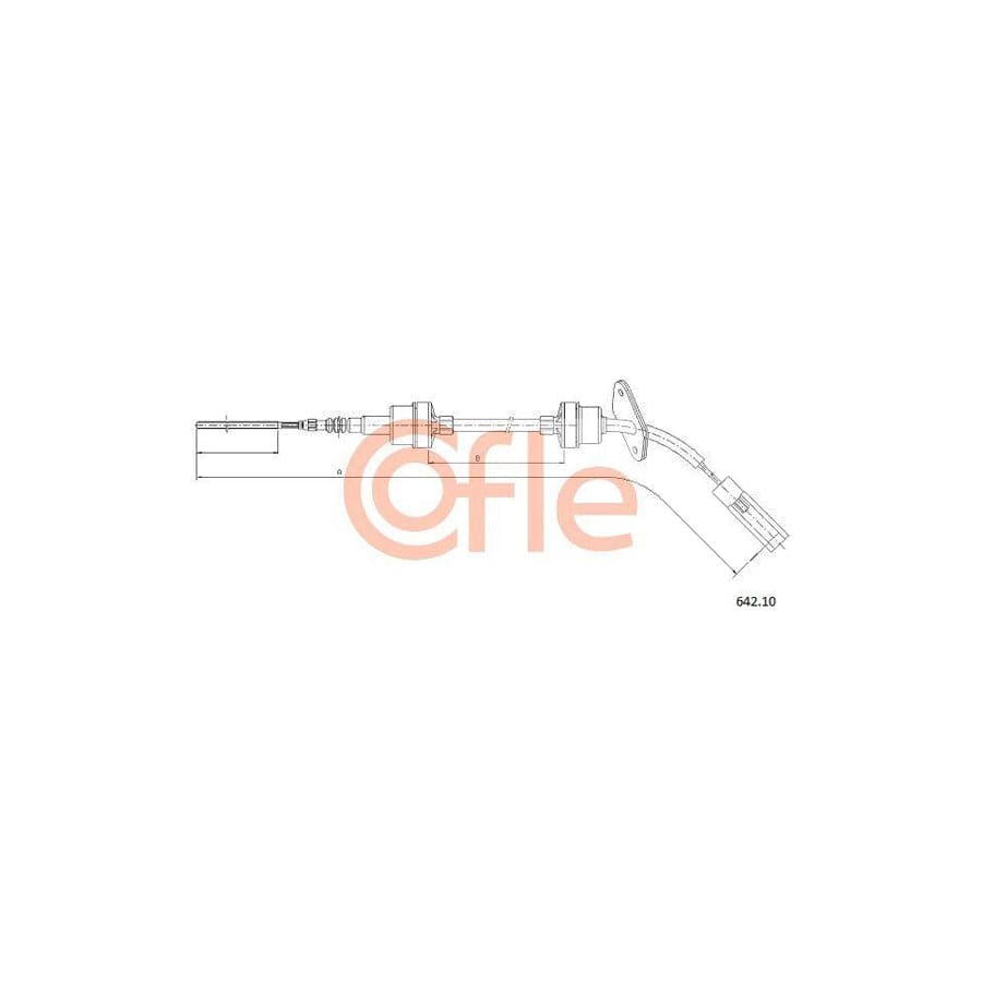 Cofle 642.10 Clutch Cable for Fiat Doblo