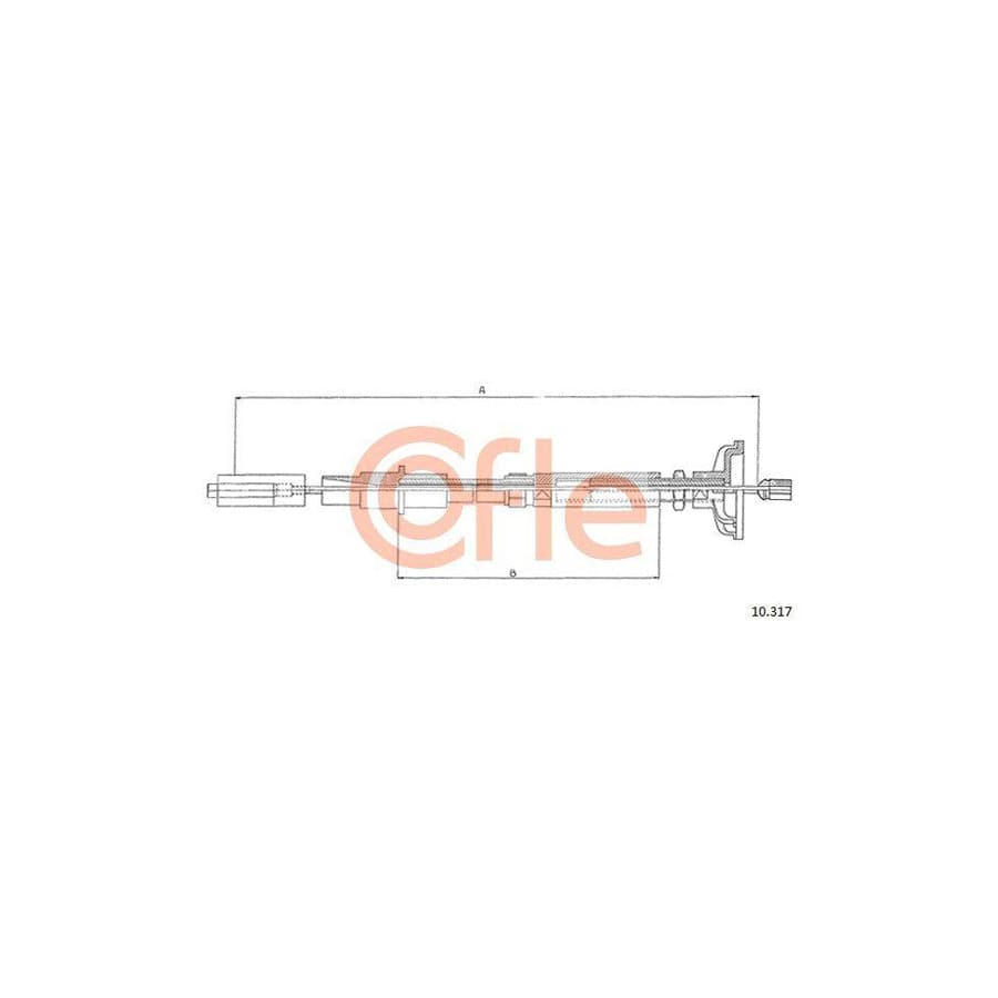 Cofle 10.317 Clutch Cable for VW Scirocco
