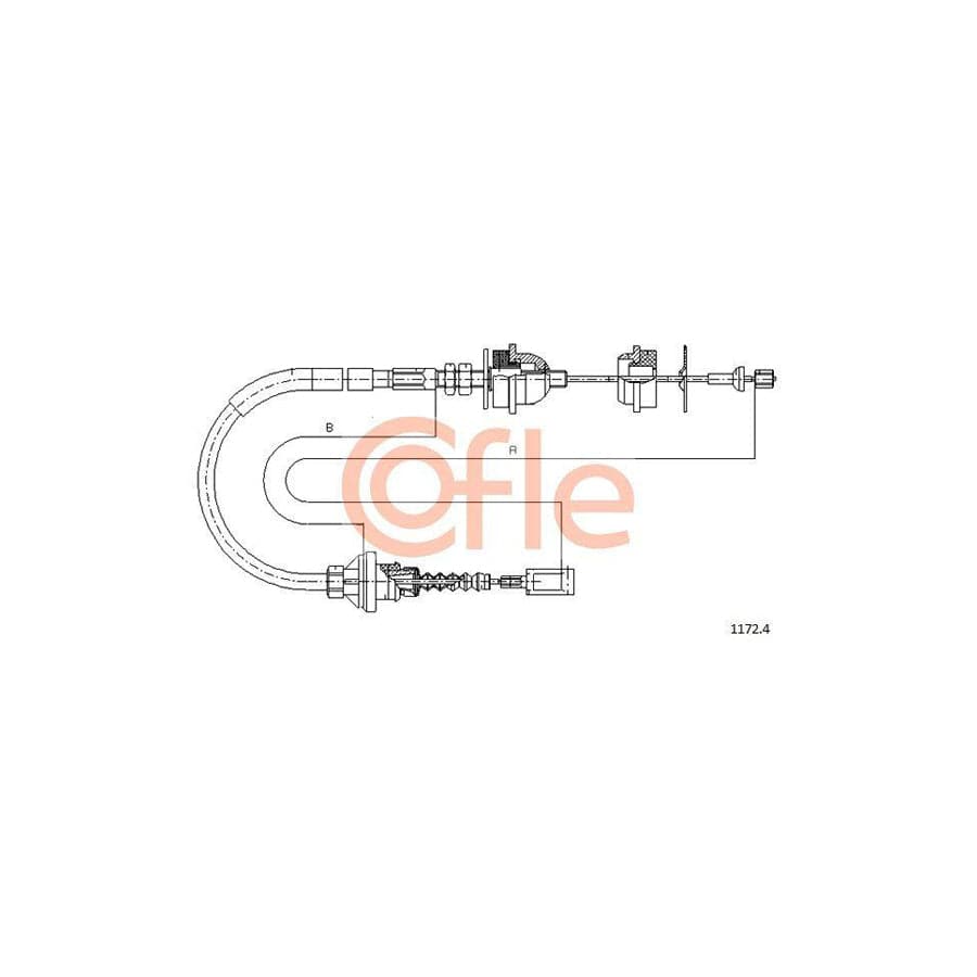 Cofle 1172.4 Clutch Cable