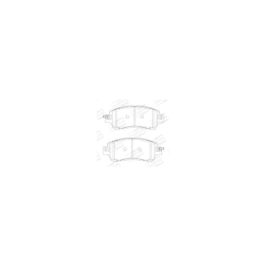 Champion 573801Ch Brake Pad Set for Mazda 2 Hatchback (DL, Dj)