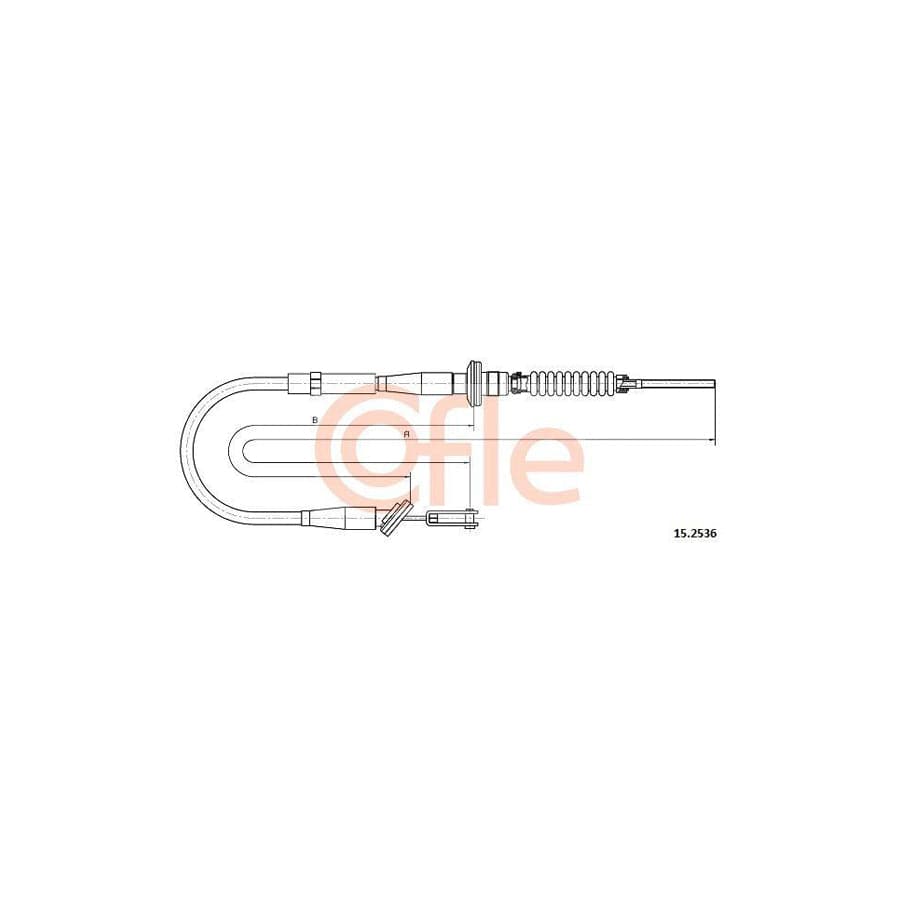 Cofle 92.15.2536 Clutch Cable for Opel Agila A (H00)