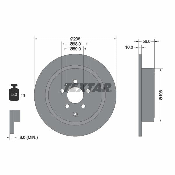 WABCO 8977541614 Brake Caliper Guide Bellow