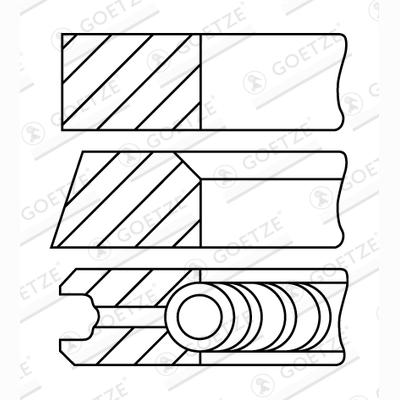 GOETZE 08-421800-30 Piston Ring Kit